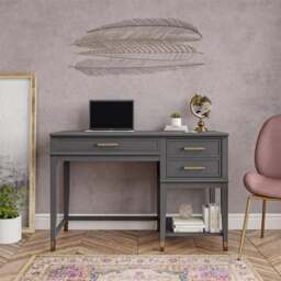 Cosmo Living Westerleigh Lift Desk, Graphite
