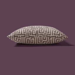 Greek Key Cut Square Cushion - thumbnail 3