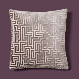 Greek Key Cut Square Cushion - thumbnail 2