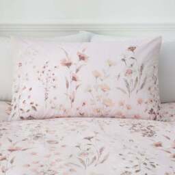 Watercoloured Floral Duvet Cover & Pillowcase Set - thumbnail 2