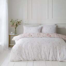 Watercoloured Floral Duvet Cover & Pillowcase Set - thumbnail 3