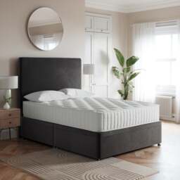 Luxury Side Ottoman Bed Frame, Velvet - thumbnail 1