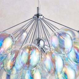Return - Vogue Moline 6 Light Chandelier, Chrome - thumbnail 4
