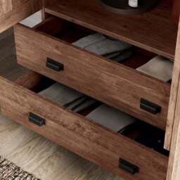 Fulton 4 Door Wardrobe, Pine - thumbnail 3