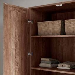 Fulton 4 Door Wardrobe, Pine - thumbnail 4