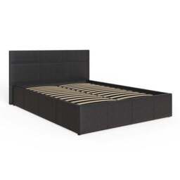 Side Lift Ottoman Bed, Faux Leather - thumbnail 3