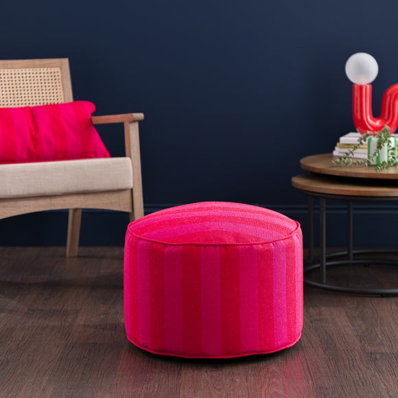 Elements Sutton Stripe Pouffe - image 1