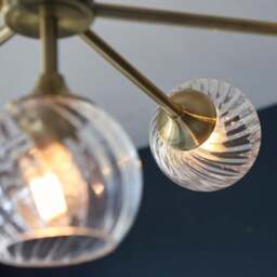 Vogue Asher 8 Light Semi Flush Ceiling Light - thumbnail 2