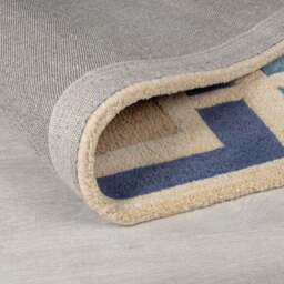 Retro Blocks Carved Wool Rug - thumbnail 4