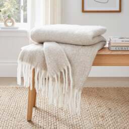 Faux Mohair Throw Blanket - thumbnail 1