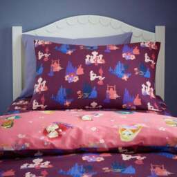 Pink Disney Princess 100% Cotton Duvet Cover & Pillowcase Set - thumbnail 4