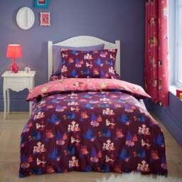 Pink Disney Princess 100% Cotton Duvet Cover & Pillowcase Set - thumbnail 3