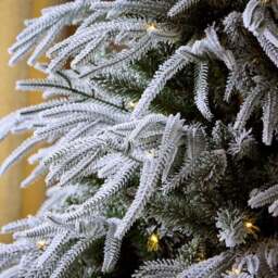 6ft Pre-lit Flocked Downswept Christmas Tree - thumbnail 2