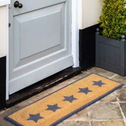 Cedar & Sage Multi Star Coir Double Doormat - thumbnail 1