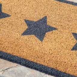 Cedar & Sage Multi Star Coir Double Doormat - thumbnail 2