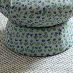 Tulip Floral Print Curved Swivel Accent Chair - thumbnail 5