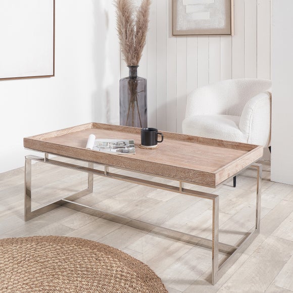 Evelyn Natural Antique Coffee Table - image 1