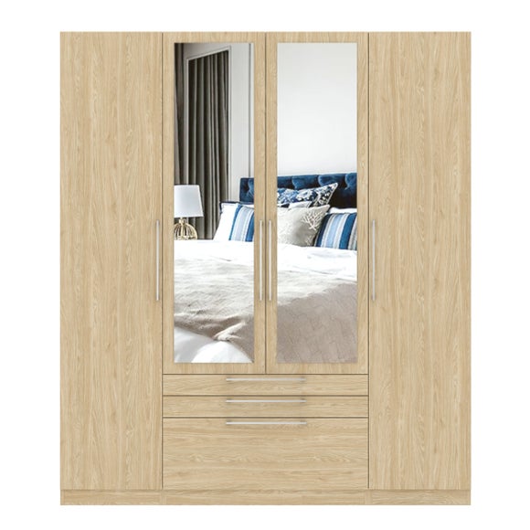 Foster 4 Door 3 Drawer Wardrobe - image 1