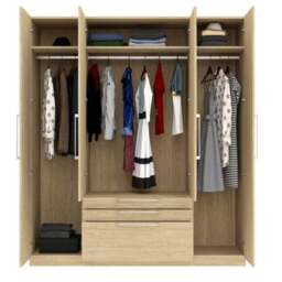 Foster 4 Door 3 Drawer Wardrobe - thumbnail 5