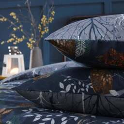 furn. Forest Fauna Navy Duvet Cover & Pillowcase Set - thumbnail 4