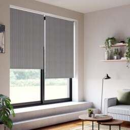 Linford Stripe Fire Retardant Blackout Made to Measure Roller Blind - thumbnail 2