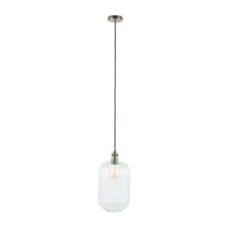 Abigail Tall Ribbed Glass Pendant Light - thumbnail 4