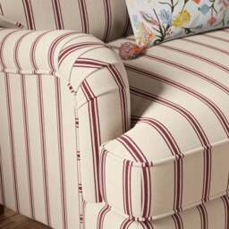 Beatrice II Folkstone Stripe Snuggle Chair - thumbnail 4