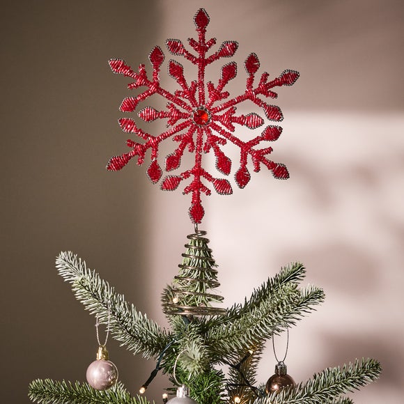 Metal Snowflake Tree Topper