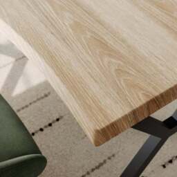 Ezra II 4-6 Seater Extendable Rectangle Dining Table - thumbnail 6