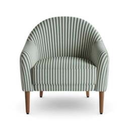 Kaspar Woven Linford Stripe Tub Chair - thumbnail 6