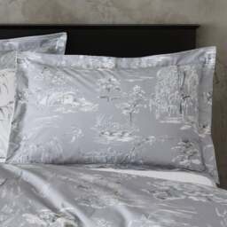 Chinoiserie Grey Oxford Pillowcase - thumbnail 1