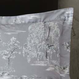 Chinoiserie Grey Oxford Pillowcase - thumbnail 2