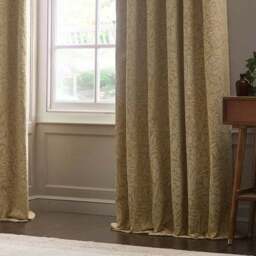 Morris & Co. Acorn Tonal Jacquard Pencil Pleat Curtains - thumbnail 3