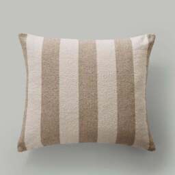 Boucle Stripe Cotton Square Cushion - thumbnail 2