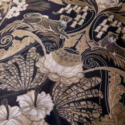 Laurence Llewelyn-Bowen Suburban Jungle 100% Cotton Duvet Cover & Pillowcase Set Black - thumbnail 4