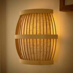 Kiva Boho Bamboo Wall Light - thumbnail 2