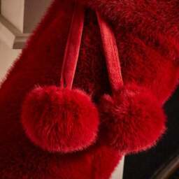 Faux Fur Christmas Stocking - thumbnail 2