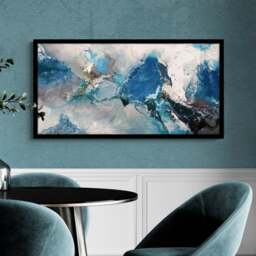 Hurricane Blue Framed Print - thumbnail 1