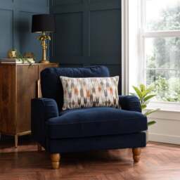 Kelso Cut Velvet Rectangle Cushion - thumbnail 1