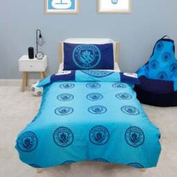 Man City Flashy Quilt Cover and Pillowcase Set - thumbnail 2