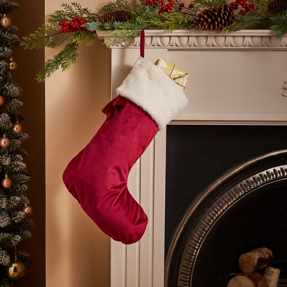 Red Santa Christmas Stocking