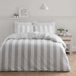 Kent Broad Stripe 100% Cotton Duvet Cover & Pillowcase Set