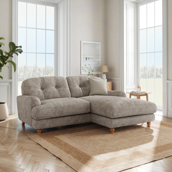 Martha Chunky Chenille Corner Chaise Sofa - image 1