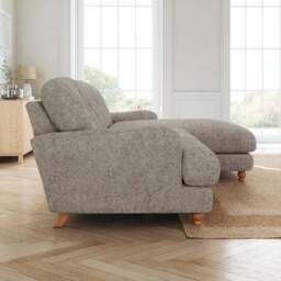 Martha Chunky Chenille Corner Chaise Sofa - thumbnail 2