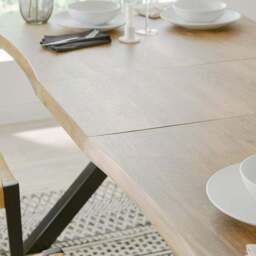 Ezra 4-6 Seater Rectangular Extendable Dining Table, 160-200cm - thumbnail 4