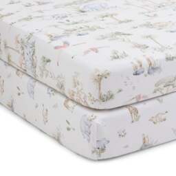 Pack of 2 Savannah 100% Cotton Fitted Sheets - thumbnail 1