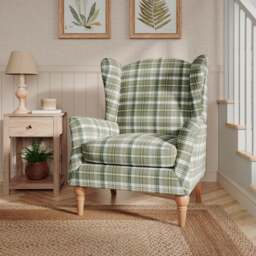 Charnwood Check Occasional Armchair - thumbnail 1