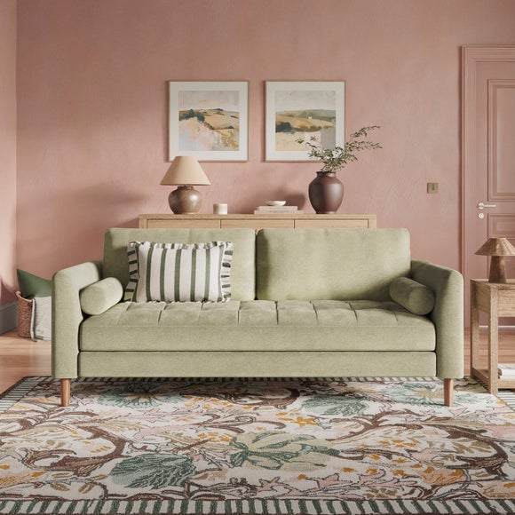 Max Soft Tonal Chenille 3 Seater Sofa - image 1