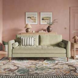Max Soft Tonal Chenille 3 Seater Sofa - thumbnail 1