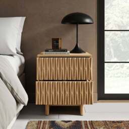 Inga 2 Drawer Bedside Table - thumbnail 2